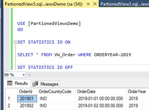 Filtering data in the view
